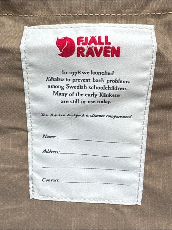 Fjallraven Kånken No. 2 | Leather Accent Blue Backpack w/ G-1000 Padding - Picture 5 of 10